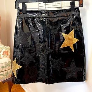 Vintage Leather Mini Skirt